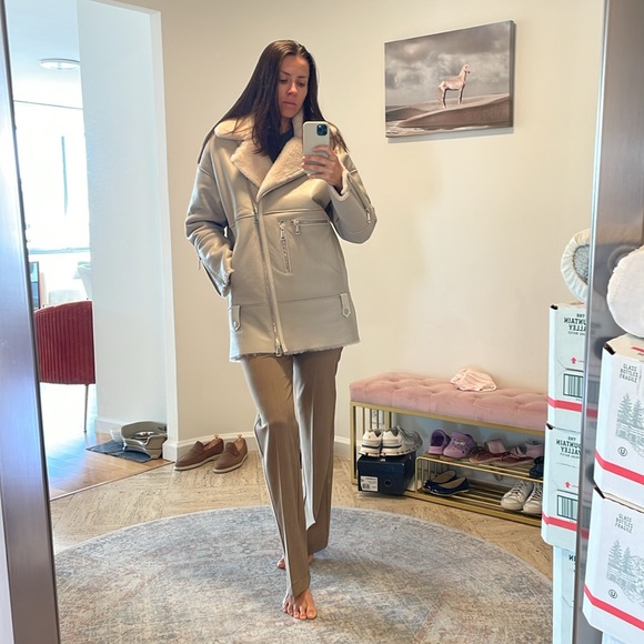 Sheepskin jacket.